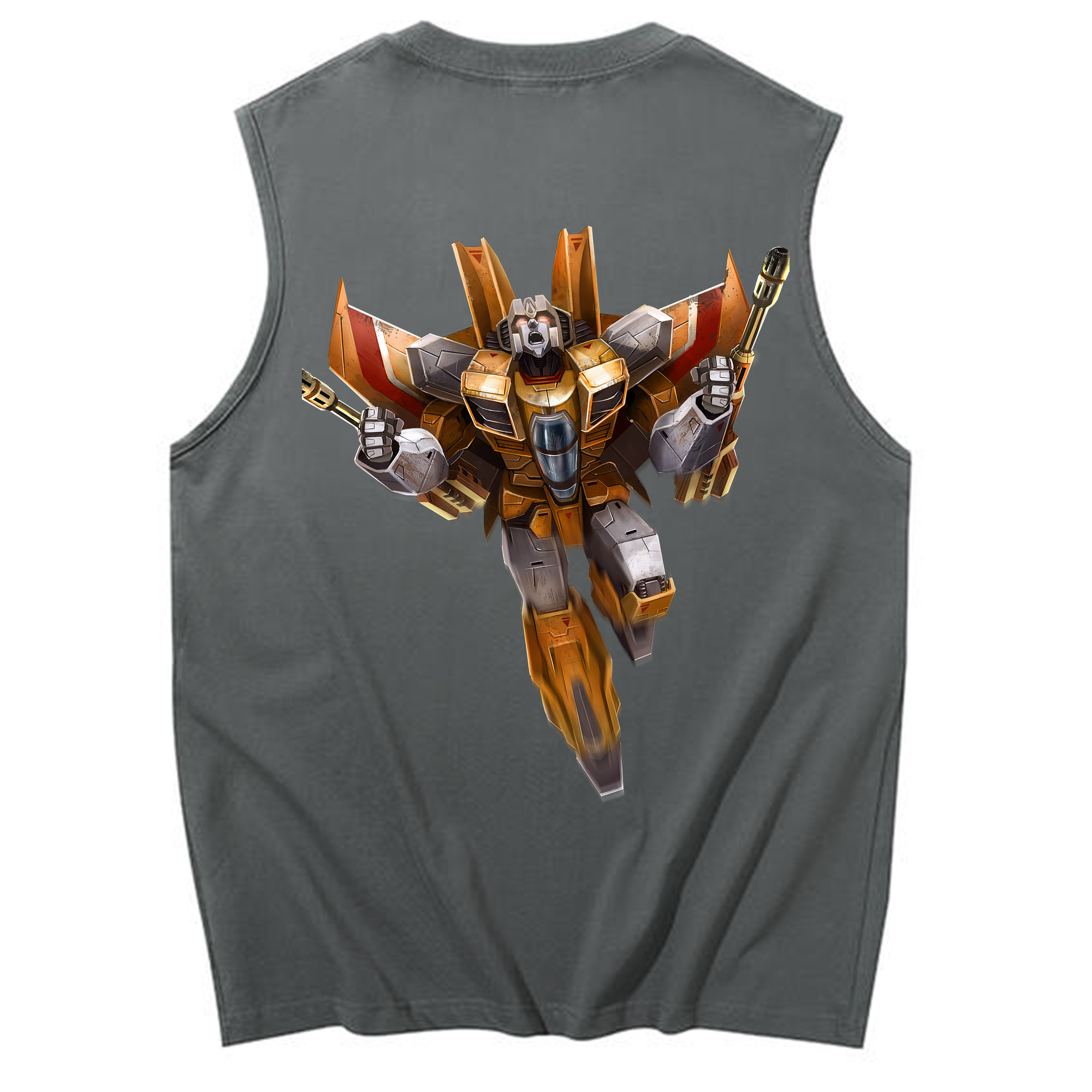 （画像用） Transformers トランスフォーマー コットン100％タンクトップ（背面プリント）
